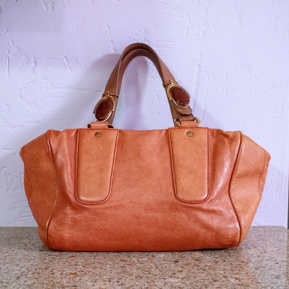 Chloe Brown Women's Leather Tote Bag